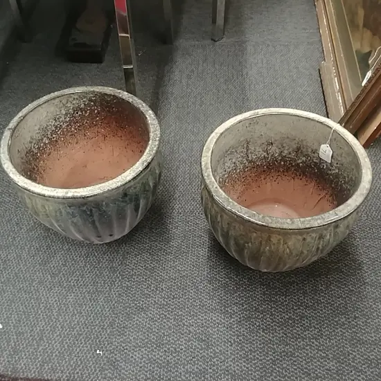 PR SMALL  GARDEN POTS - TROPICAL GREEN