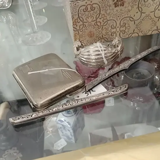 EP CIGARETTE CASE/STRAINER + 2 COMB HOLDERS