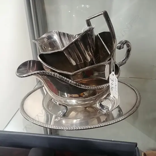 EP GRAVY BOAT + CREAM+SUGAR