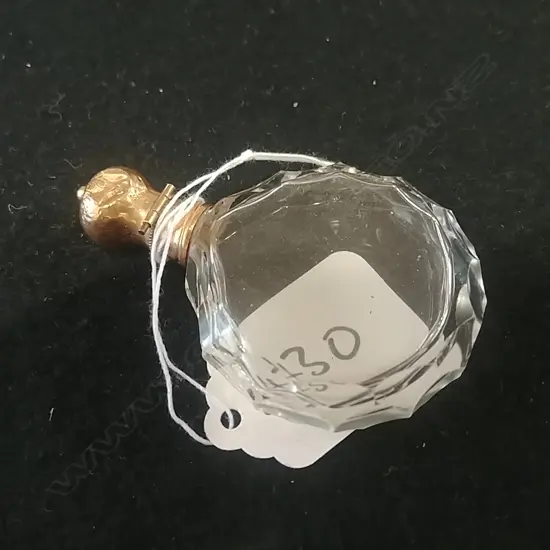 GOLD TOPPED SCENT BOTTLE