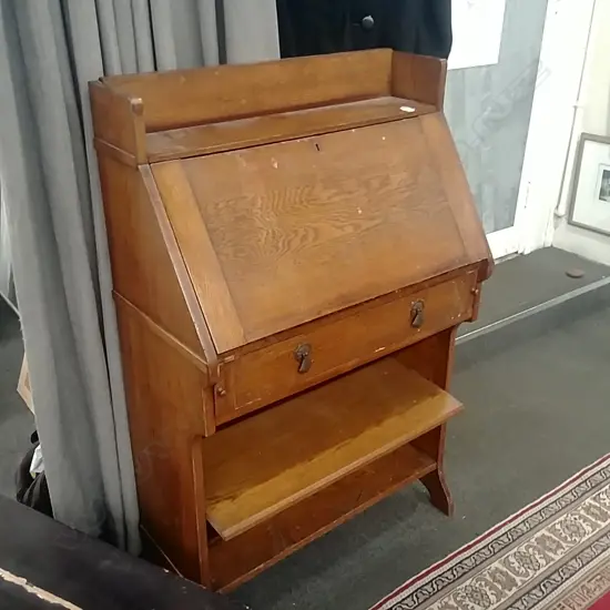 OAK DROP FRONT BUREAU