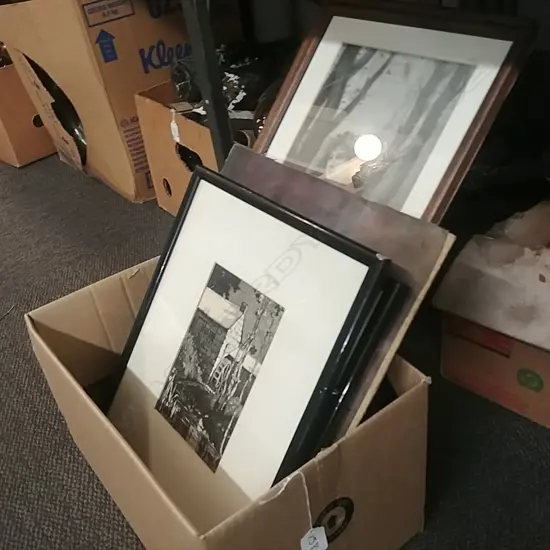 LOT ASST FRAMED ENGRAVINGS ETC