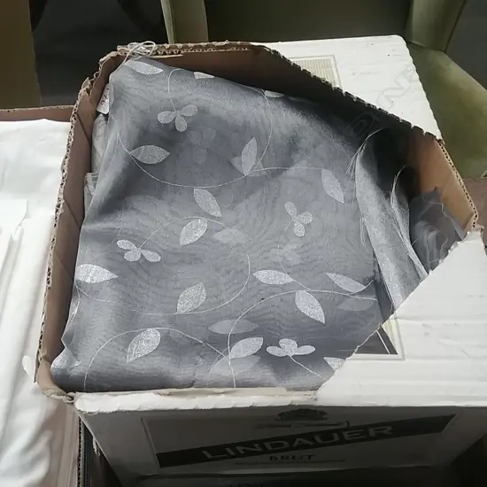 BOX OF SILK  TEXTILES