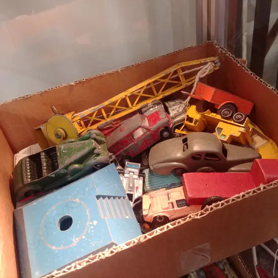BOX LOT DINKY TOYS ETC