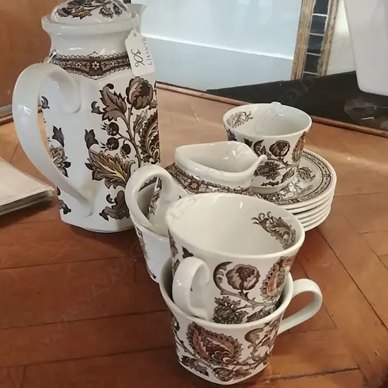RIDGWAY JACOBEAN PART COFFEE SET