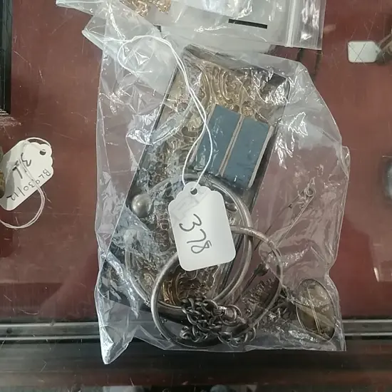 SILVER RINGS, BANGLES, LID, CHAIN, ETC (AA)