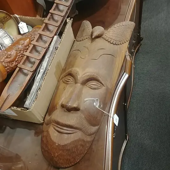 PNG WALL CARVING &  CARVED HEAD MASK