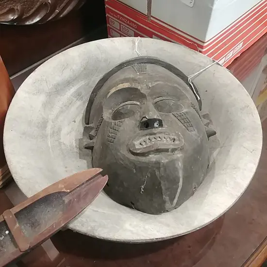 FOOTED KAVA  BOWL & FACE MASK