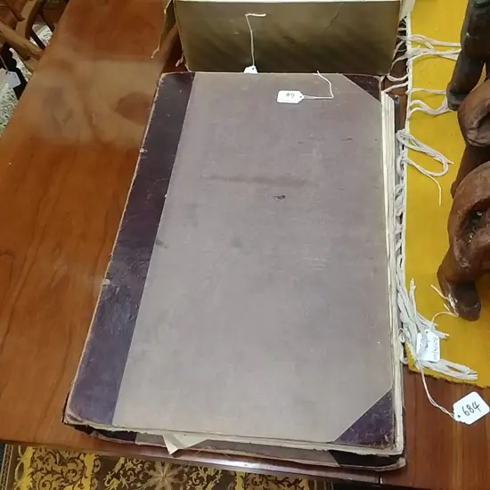 19THC LGE SCRAP BOOK 