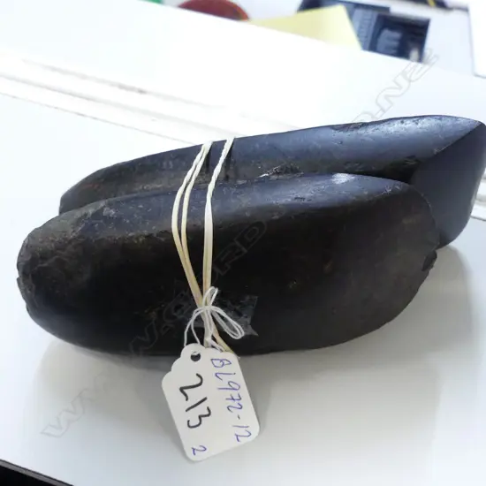 2 OLD PACIFIC ADZE BLADES