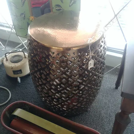 GOLD COLOURED STOOL