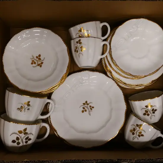 PART DERBY GILT ROSES TEASET & ANOTHER
