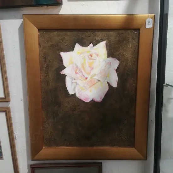 JILL HENRIOD 'PEACE ROSE' MIXED MEDIA