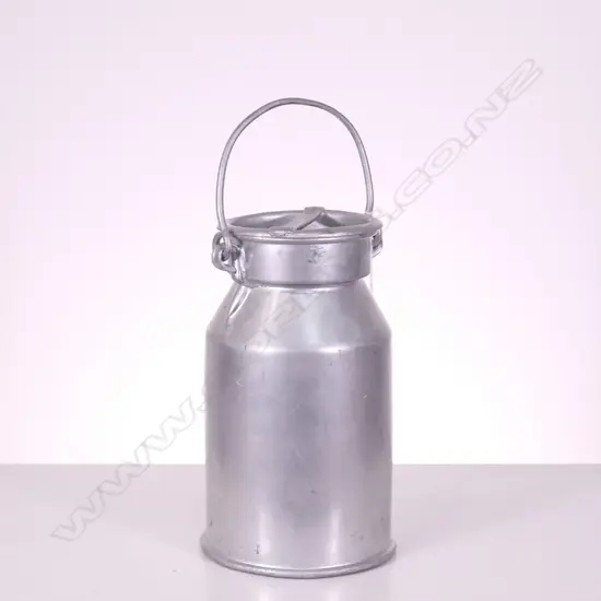 VINTAGE LIDDED CREAM CAN, H.305MM