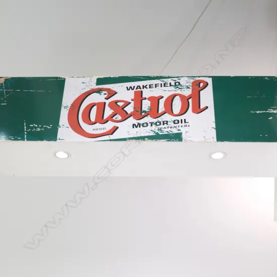 ILLUMINATED CASTROL MOTOR OIL SIGN, L. 1200MM