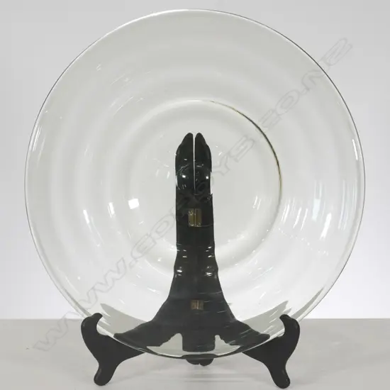 LG WHITEFRIARS GLASS PLATTER, DIA. 360MM