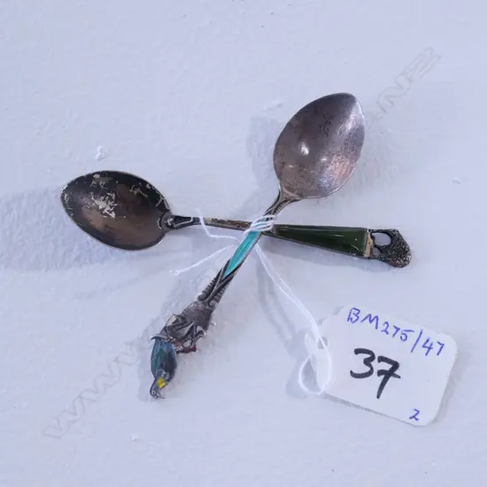 2 NZ SILVER COFFEE SPOONS
