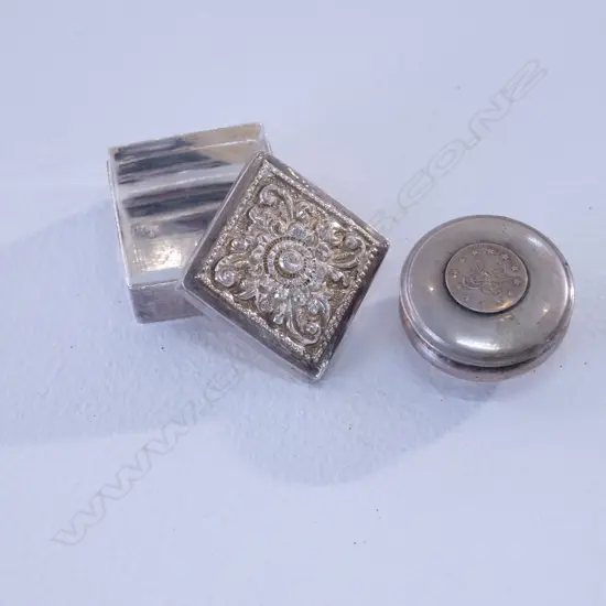 2 SILVER PATCH BOXES