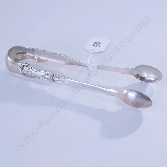 PR VICT SILVER SUGAR TONGS