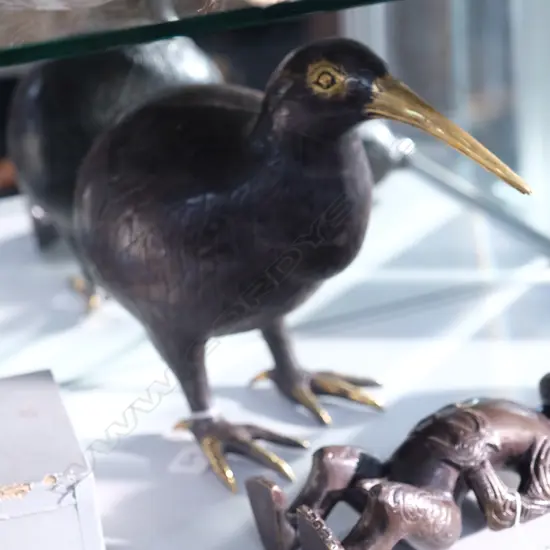 LARGE CAST BRONZE KIWI (LIGHT)  H. 205MM