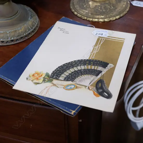 VINTAGE SHAW SAVILL MENU +THE RUBAIYAT OF OMAR KHAYYAM