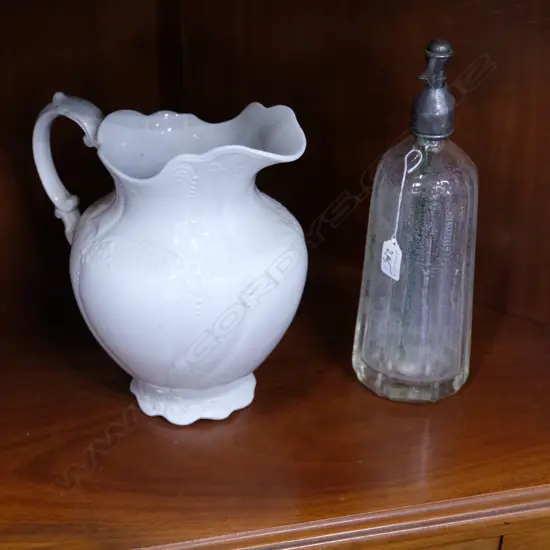 VICTORIAN JUG AND SODA SYPHON