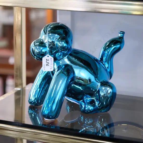 JEFF KOONS STYLE CERAMIC BALLOON MONEY BANK - MONKEY