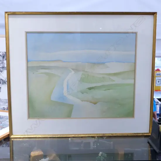 CAM SPARKS W/C LANDSCAPE 1974 H. 520MM W. 630MM