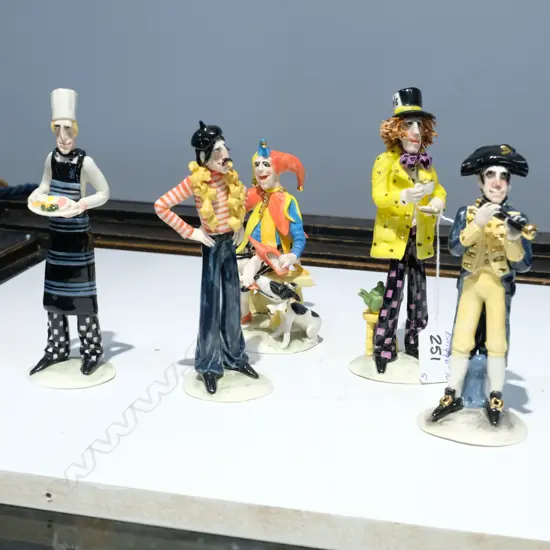5 KAREN KENNEDY NZ PORCELAIN CHARACTERFUL FIGURES