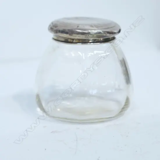 S/S LIDDED GLASS JAR H. 85MM