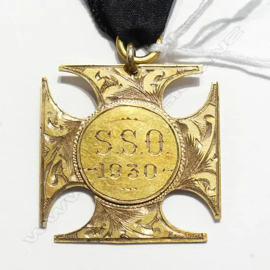 9CT DUX MEDAL 1930 BY 'W & CO' NZ?4.46GMS