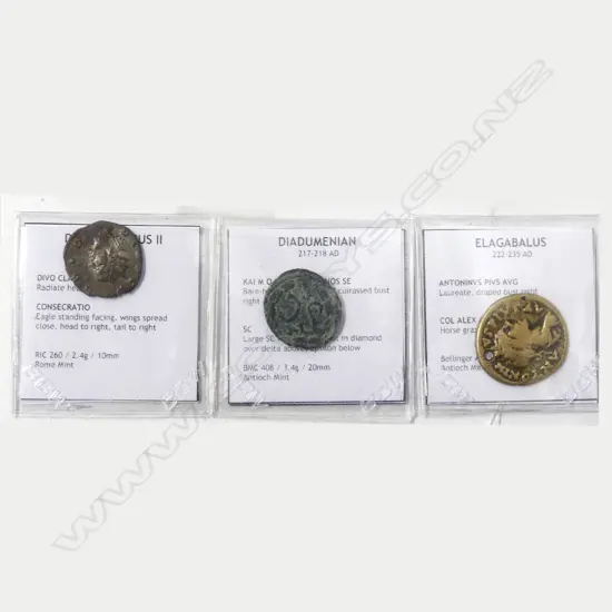 THREE BIBLICAL JUDEAN COINS - 1st CENTURY A.D.