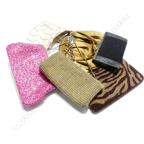 SIX VINTAGE EVENING PURSES