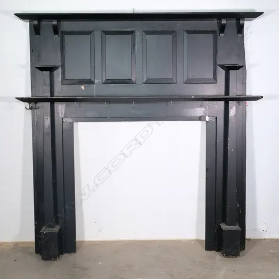 ANTIQUE KAURI KITCHEN FIRE SURROUND  H.1760MM L.1590MM