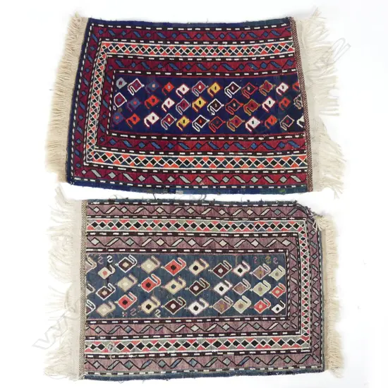 2 SMALL KELIM MATS