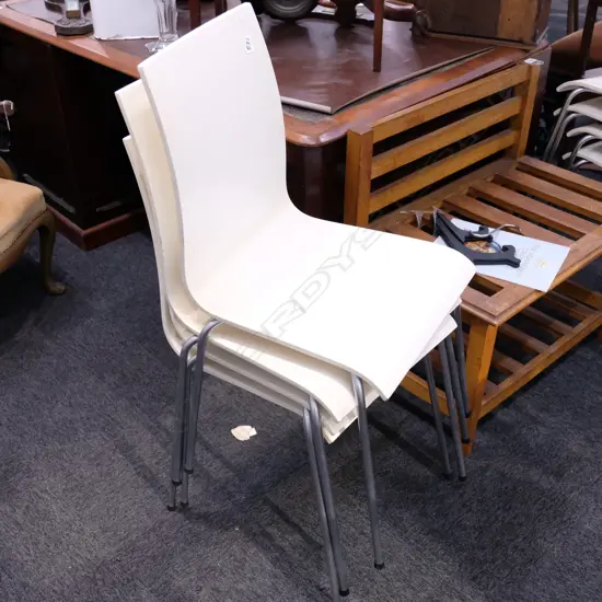 8 BENT PLY DINING CHAIRS H. 900MM