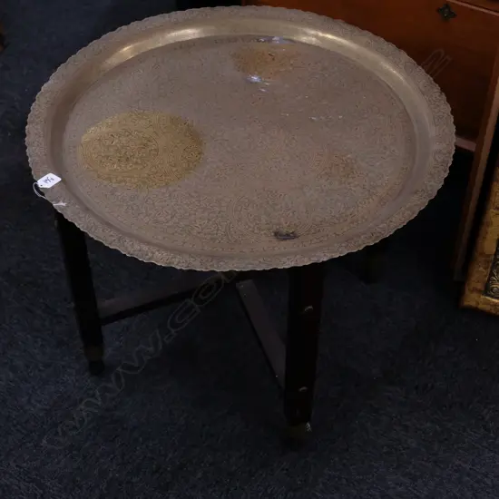 EASTERN BRASS FOLDING TABLE D 690 MM