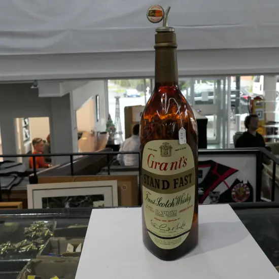 EXTRA LGE GRANTS STAND FAST WHISKEY BOTTLE 133 1/3 FlOzs