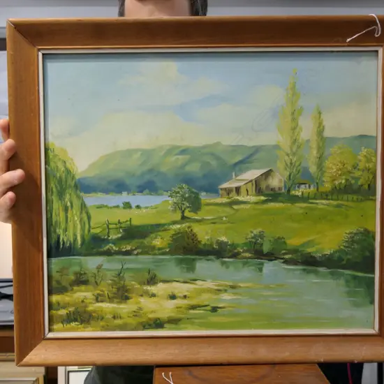 SIGNED OIL RURAL SCENE