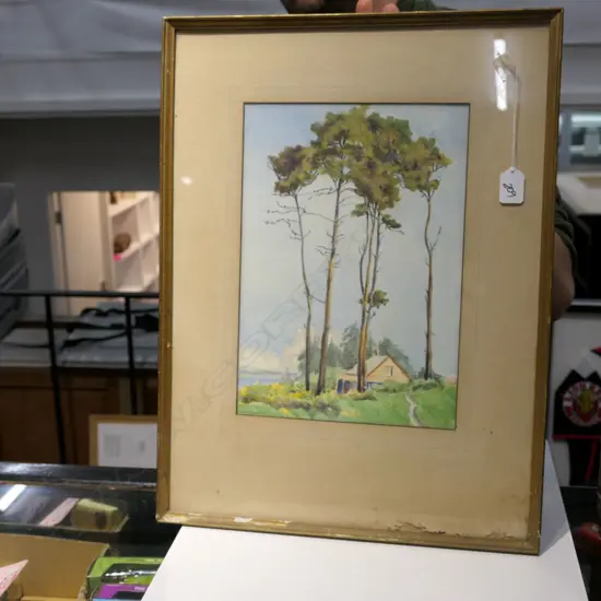 A. PETTIGREW LANDSCAPE W/C - FRAME 55MM X 415MM