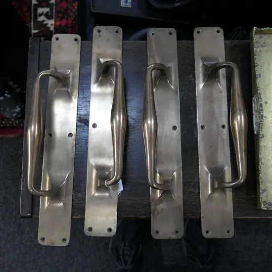 4 1910 COPPER DOOR HANDLES