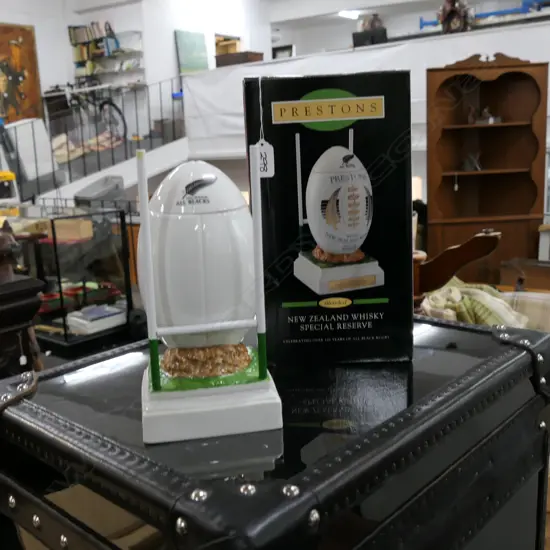 PRESTONS WHISKEY ALL BLACK DECANTER