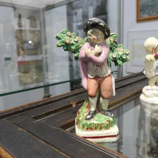 EARLY STAFFORDSHIRE  FIGURE OF A MAN H 190 MM