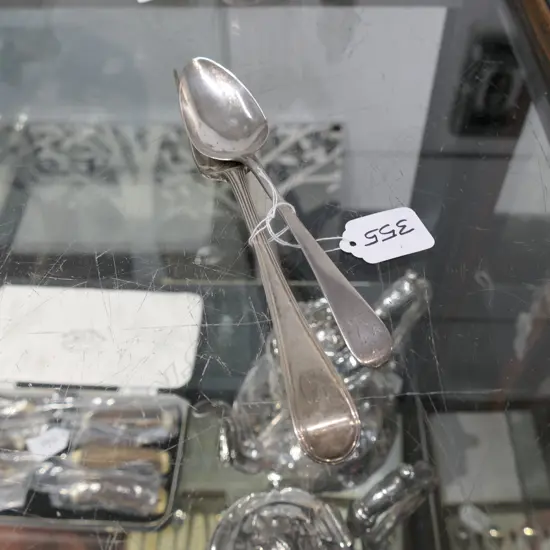 GEORGIAN SILVER FORK AND SPOON 103GM