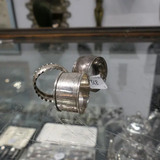 3 S/S SERVIETTE RINGS