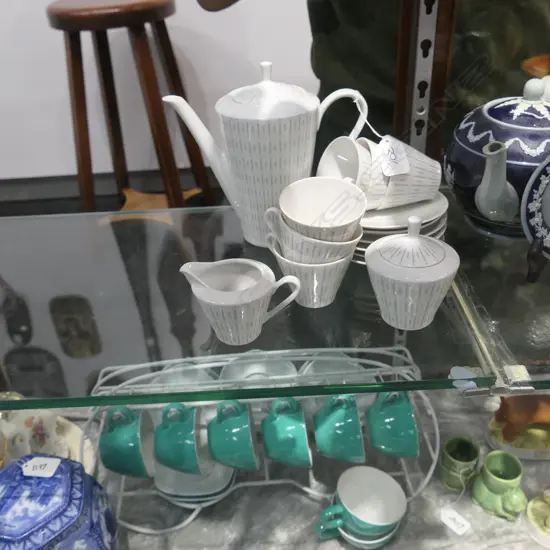 SCHUMANN GERMAN PORCELAIN COFFEE SERVICE