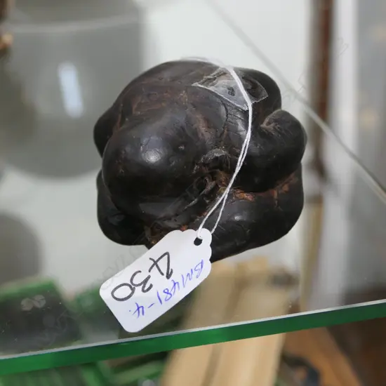 WEEPING BUDDHA CAST BRONZE/BRASS SCULPTURE H.55MM