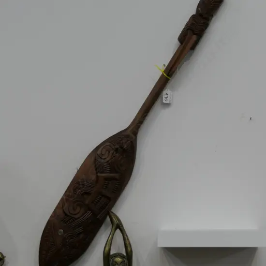 MAORI CARVED PADDLE