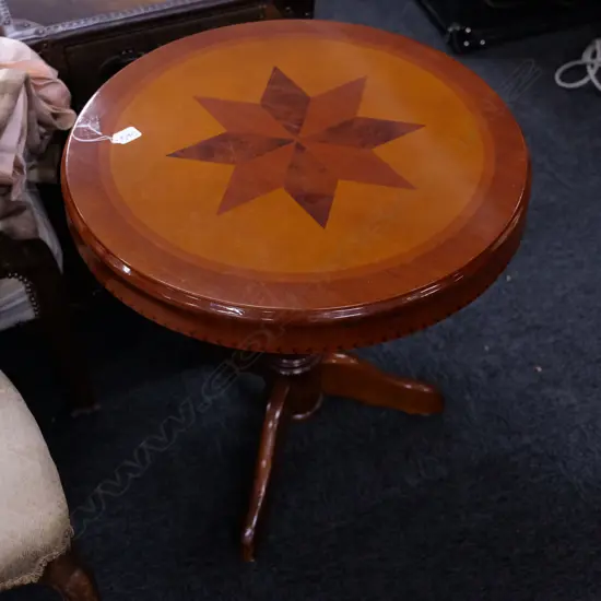 INLAID OCCASIONAL TABLE DIA.570MM
