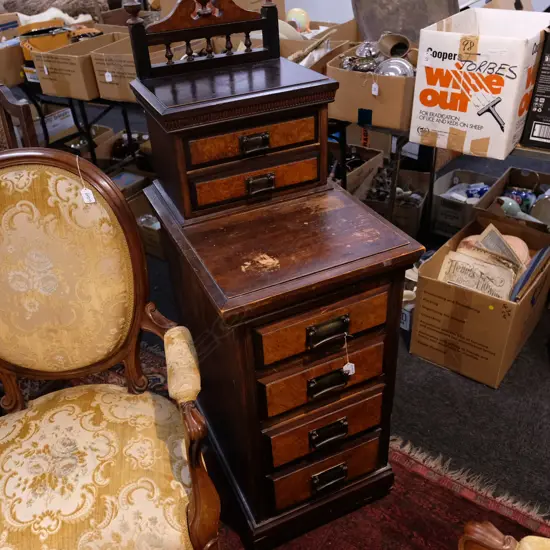 PR CONVERTED COLONIAL BEDSIDE DRAWERS (KAURI & BURR TOTARA)